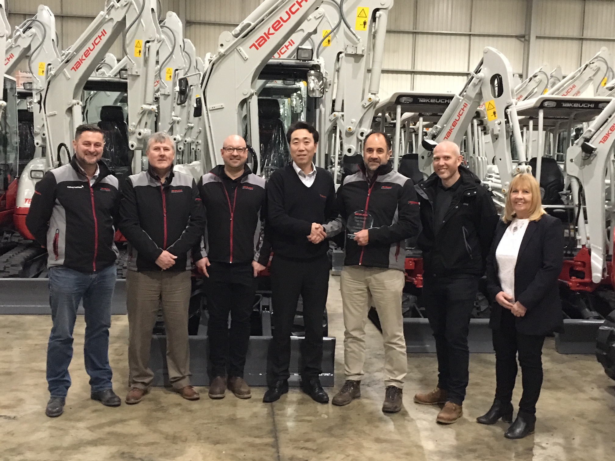 Parkway Plant Sales 'Takeuchi Dealer of the Year 2017' Parkway Plant